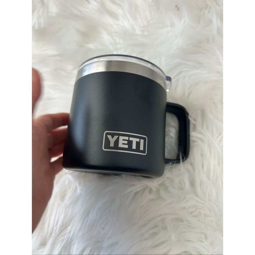 Yeti Rambler 14oz Coffee Mug with Pepsi on it